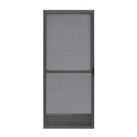 Reliabilt 6010 36 In X 80 In Bronze Aluminum Frame Hinged Screen Door