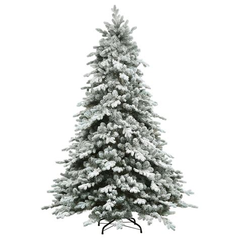 75 Flocked Saratoga Spruce Artificial Christmas Tree Unlit
