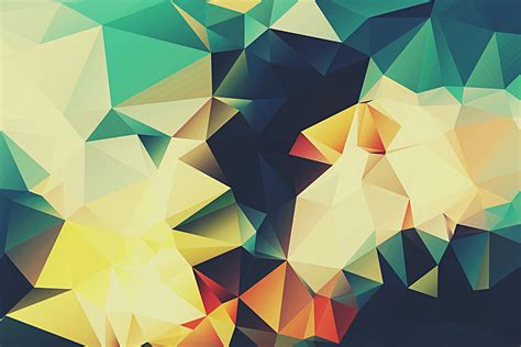 Geometry Colorful Polygon Pattern Background Wallpaper Baltana