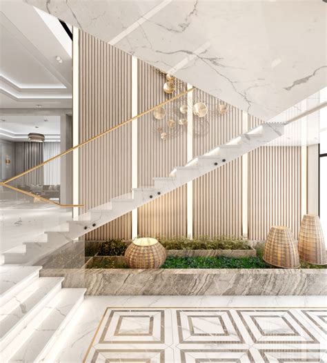 Dubai Villas Stairs Area Design On Behance