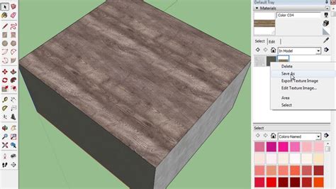 How To Save Materials And Textures Skm In Sketchup Create Custom