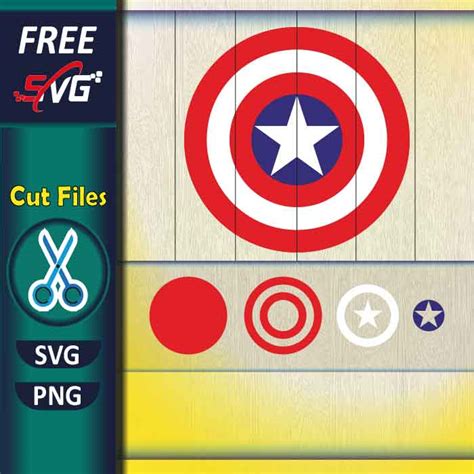 Captain America Shield Svg Free Avengers Svg