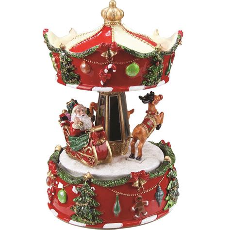 A mono issue, a music box christmas, is also available. Northlight 6.25 in. Animated Musical Santa and Reindeer Carousel Christmas Music Box-32259941 ...