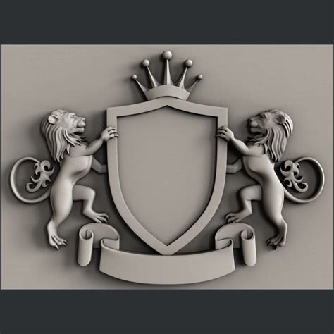 3d Stl Models For Cnc Coat Of Arms 3d Model Coat Of Arms Logo