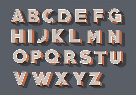 Lettering Styles Alphabet 3d Lissimore Photography