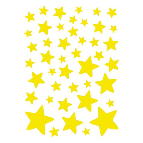 Yellow Stars Different Size Clip Art Library