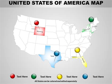 Best 30 Editable Us Map Powerpoint Templates For Business Professionals
