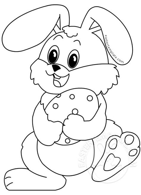 You can pin this image, but do not print from this image as the resolution will not be to size. downloadable easter bunny template - Αναζήτηση Google