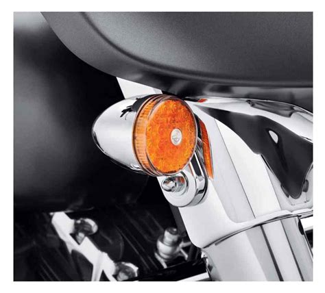 Harley Davidson® Led Bullet Turn Signal Kit Front Chrome W Amber