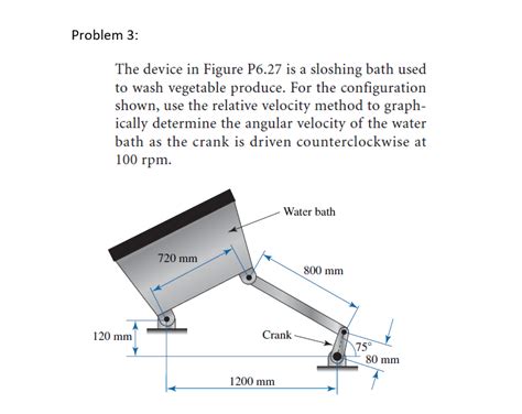 Solved The Device In Figure P627 Is A Sloshing Bath Us