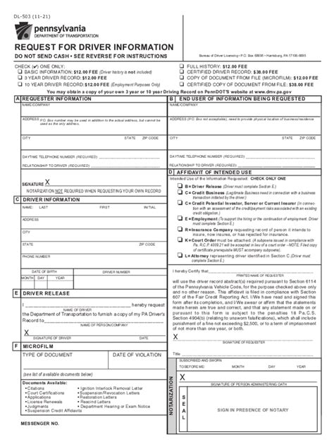 Dl 503 2021 2024 Form Fill Out And Sign Printable Pdf Template