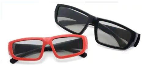 Red And Black Polarized 3d Glasses Plastic Frame Thickness 0 17mm Pack Of 6 Pcs At Best Price In