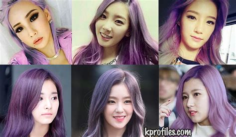 Who Rocks Purple Hair Kpop Female Edition Updated