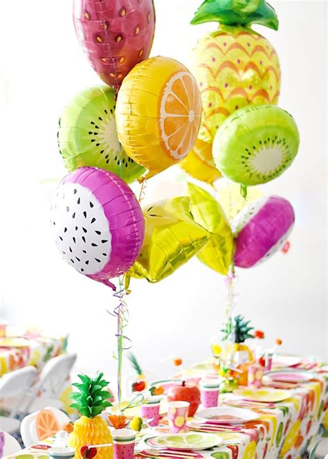 Tutti Frutti Party Decorations Fruit Happy Birthday Banner Etsy