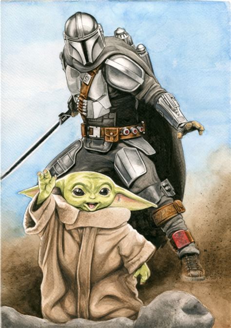 Mando And Baby Yoda From Book Of Boba Fett 250 Euros In Dimitris