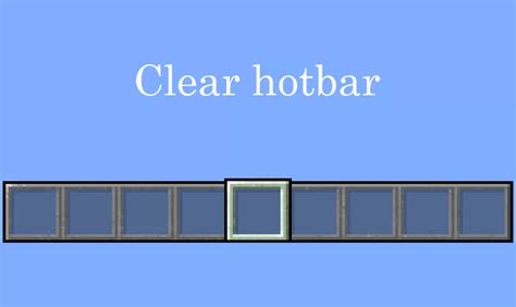 Clear Hotbar Minecraft Texture Pack