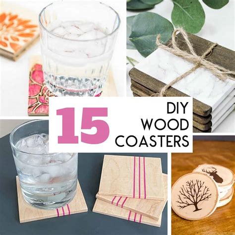 15 Easy Diy Wood Coaster Design Ideas The Handymans Daughter