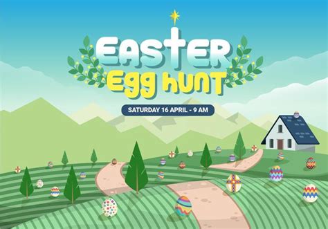 farmyard easter egg hunt vector illustration 145615 vector art at vecteezy