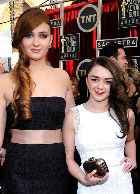 Sophie Turner And Maisie Williams At The 2014 Sag Awards Game Of
