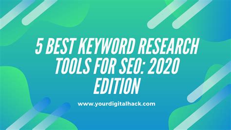 Best Keyword Research Tools For Seo 5 Best Tools For 2020