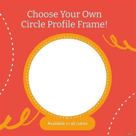 Circle Facebook Profile Frame Template Edit Online And Download Example