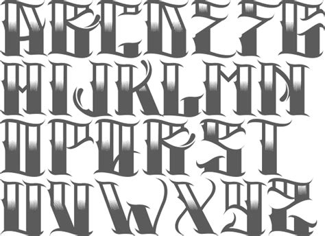 Myfonts Gangster Fonts Tattoo Fonts Cursive Tattoo Lettering Styles