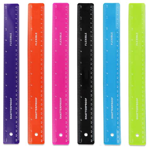 Buy Emraw 12 Inches 30 Cm Shatterproof Flexible Rulers Designed In