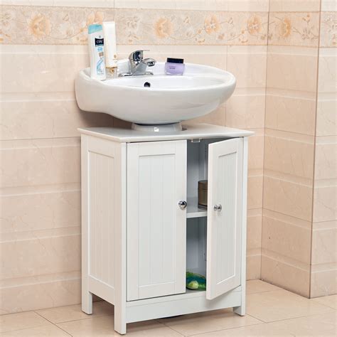 Under sink storage works really well in bathrooms. Undersink Bathroom Cabinet Cupboard Vanity Unit Under Sink ...