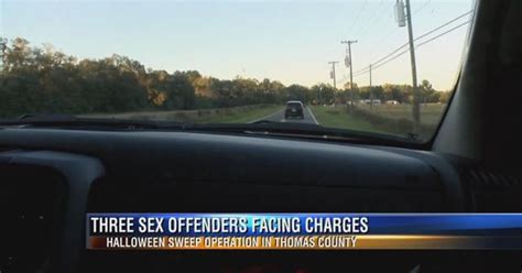 three sex offenders arrested after halloween sweep operation