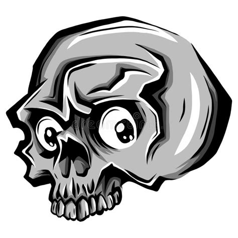 Cartoon Vector Skull Skull Tattoo Skull Illustration Stock Vector