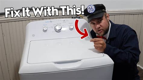 GE Washer Won T Drain Or Spin Dry Clothes Well How To Fix With A