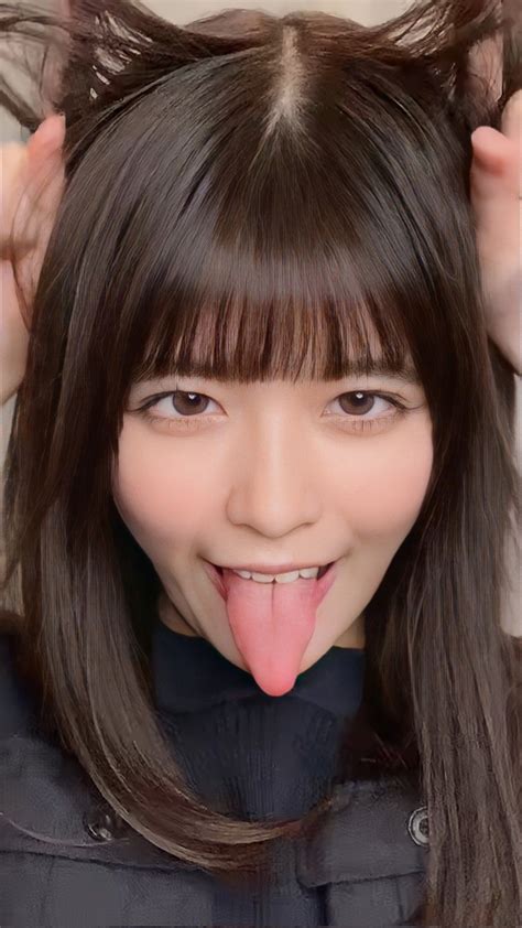 Long Tongue Girl Pretty Asian Hot Body Women
