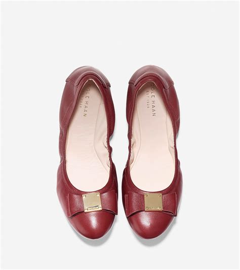 Womens Tali Bow Ballet Flats In Sun Dried Tomato Cole Haan