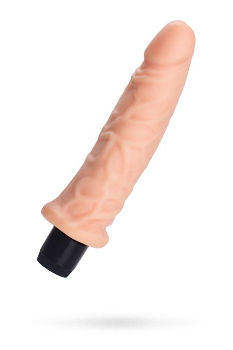 Realistic Vibrator A Toys By TOYFA Plim TPE Nude 19 5 Cm