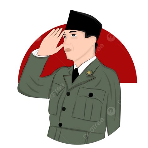 Illustration Of Ir Soekarno The President Of The Republic Of Indonesia