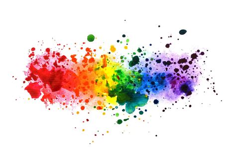 Rainbow Watercolor Splashes Set 735566 Textures Design Bundles