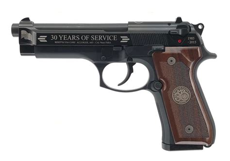 Lot Beretta M9 30th Anniversary Commemorative Pistol With Display Case