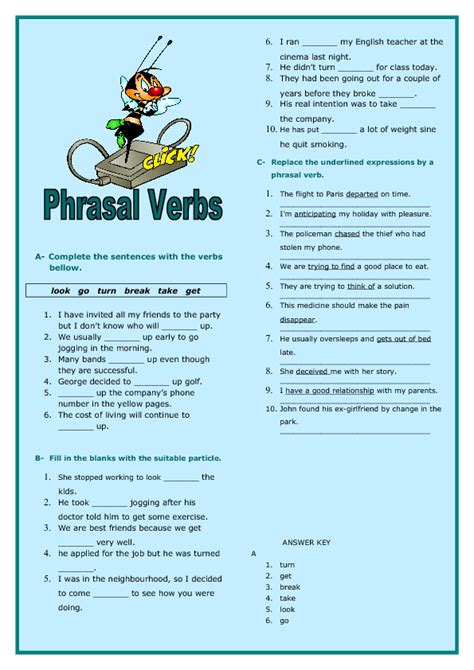 Phrasal Verbs Intermediate Worksheet 20412 Hot Sex Picture