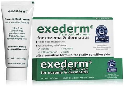 Exacerbation of symptoms may occur. Exederm Flare Control Cream for Eczema and Dermatitis ...