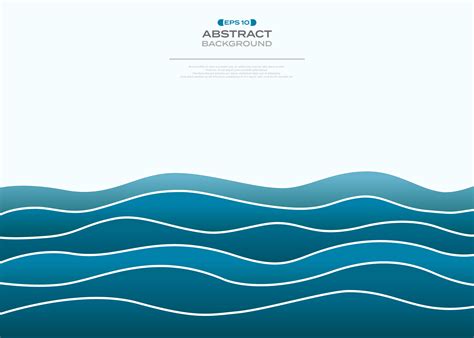 Simple Gradient Blue Wavy Sea Background 678908 Vector Art At Vecteezy