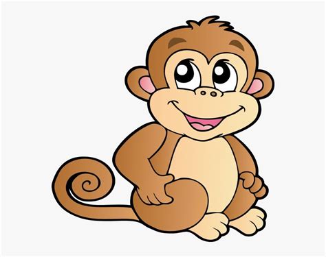 Funny Baby Monkeys Cartoon Clip Art Images On A Transparent