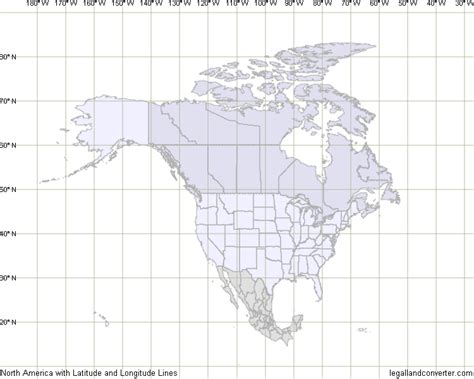 Canada Latitude And Longitude Map