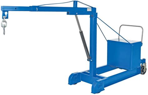 Vestil Cbfc Dc Counterbalance Floor Crane With Powered Lift For Sale Hof Equipment Co