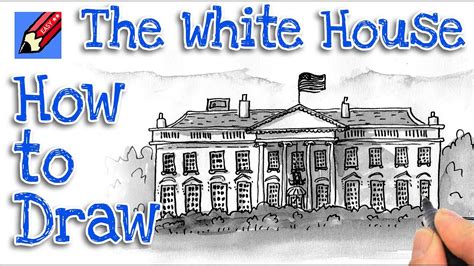 How To Draw The White House Real Easy Youtube