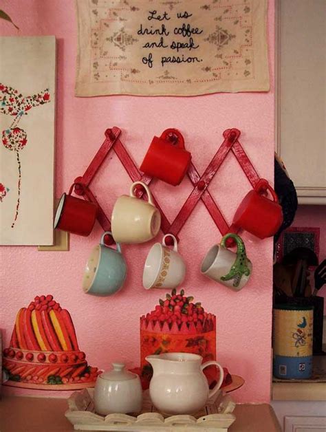 We have put up an extraordinary creative and graphic diy mug storage selection meant to make things easier when it comes down to you kitchen showcase. 30 Fun and Practical DIY Coffee Mugs Storage Ideas for ...