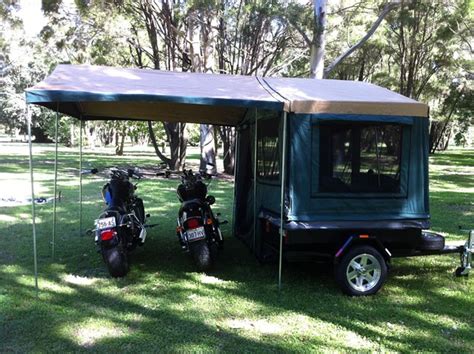 Most have interior finished walls, ceilings and. Motorcycle Camper Trailers