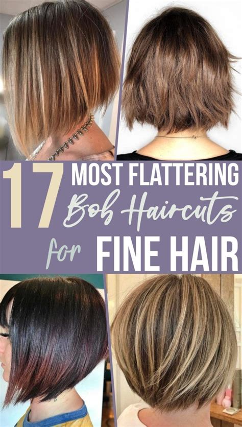 17 Most Flattering Bob Haircuts For Fine Hair In 2020 Haircuts For Fine Hair Bobs Haircuts