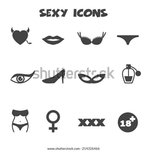 Sexy Icons Mono Vector Symbols 스톡 벡터 로열티 프리 214326466 Shutterstock