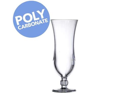 Elite Polycarbonate Clear Hurricane Glass 13oz 37cl