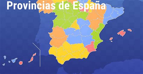 Provincias De España En El Mapa